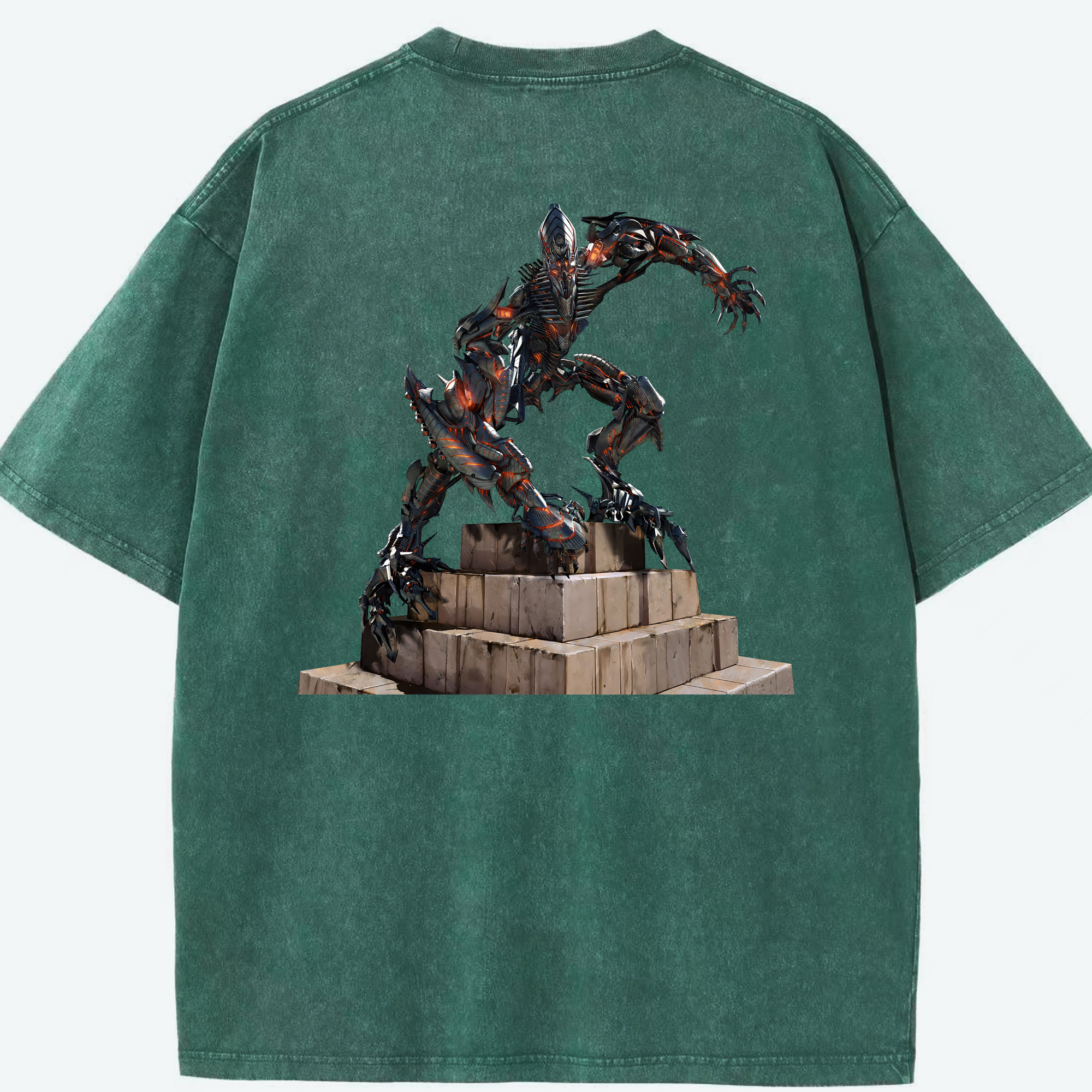 （画像用） Transformers トランスフォーマー 綿100% ヴィンテージ風 半袖Tシャツ（背面プリント）